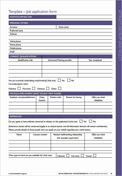 Application for Employment Free Template New 22 Employment Application form Template Free Word Pdf