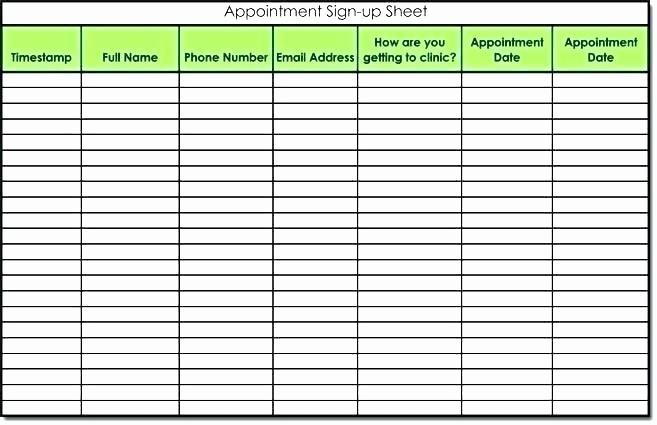 Appointment Sign In Sheet Template Awesome Sign Up Sheet Template Excel Sign Up Sheet Template Excel