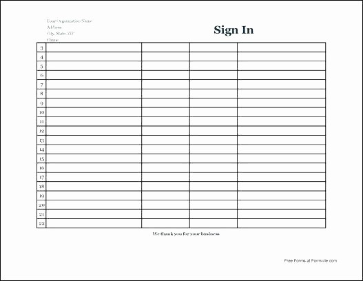 Appointment Sign In Sheet Template Unique Appointment Sheet Template Free Download Weekly
