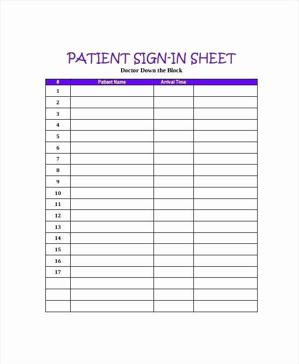 Appointment Sign In Sheet Template Unique Dental Fice Sign In Sheet Template Medical Clergy
