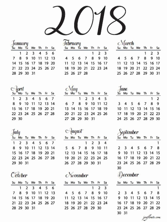 At A Glance Yearly Calendars Inspirational Big Happy Planner 2018 Year at A Glance Calendar