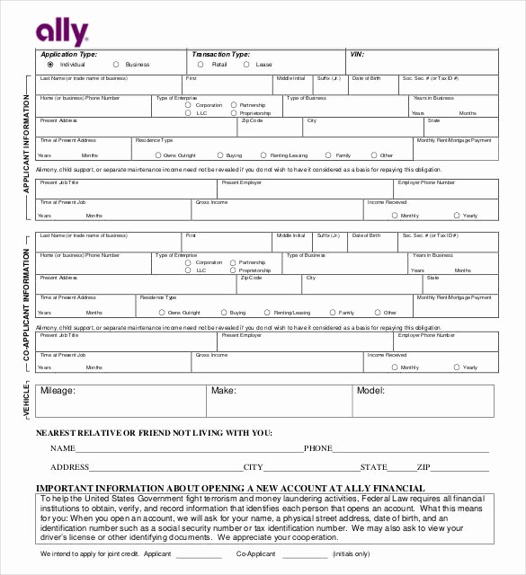 Auto Credit Application form Template Beautiful Credit Application Template 33 Examples In Pdf Word