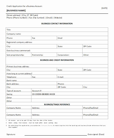 Auto Credit Application form Template New Auto Credit Application Word Doc Bing Images