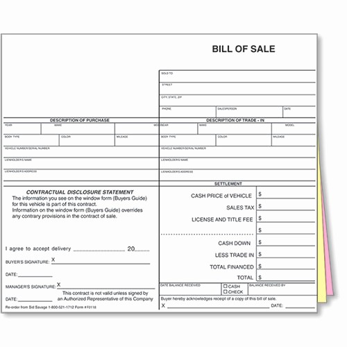 Auto Dealer Bill Of Sale Lovely Auto Dealer Bill Of Sale forms Style 2