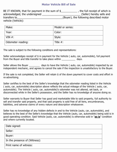 Automobile Bill Of Sale Illinois Fresh Download Illinois Bill Of Sale form for Free formtemplate