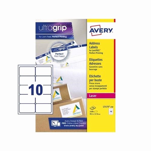 Avery 10 Per Page Labels Fresh Avery Addressing Labels Laser Jam Free 10 Per Sheet 99