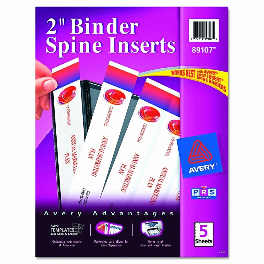 Avery 2 Binder Spine Template Luxury Avery Dennison Binder Spine Insert Bndr Spine Insert 2