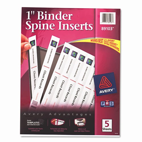 Avery 2 Binder Spine Template Luxury Superwarehouse Binder Spine Inserts 1&quot; Spine Width 8