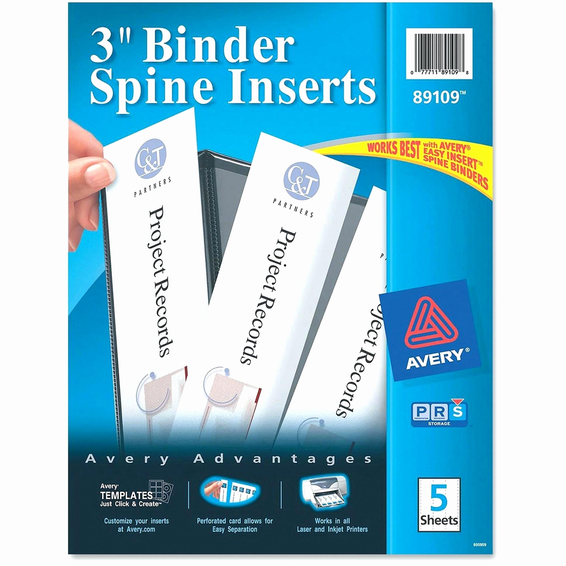 Avery 2 Binder Spine Template New Binder Spine Template