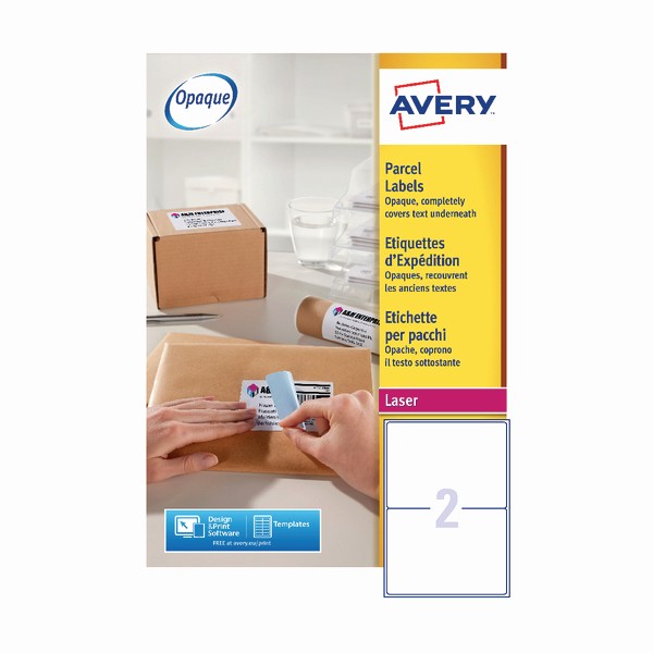 Avery 2 Labels Per Sheet Luxury Avery Blockout Laser Inkjet Shipping Labels 2 Labels Per