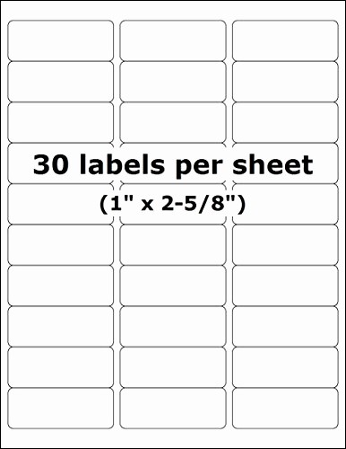 Avery 30 Per Sheet Labels Unique Save Label 30 Up Address Labels Per Sheet 100 Sheets