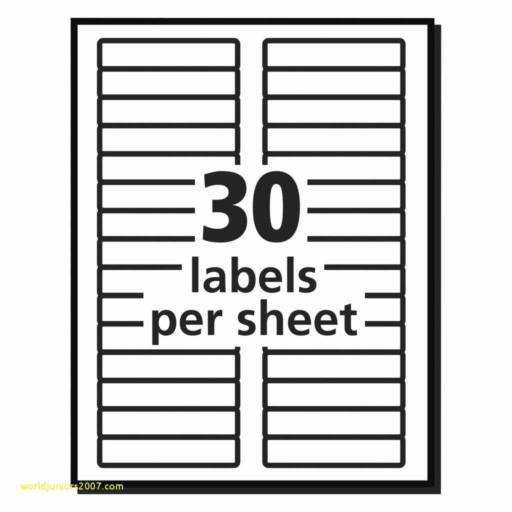 Avery 30 Up Labels Template Inspirational New Avery 30 Page Label Template