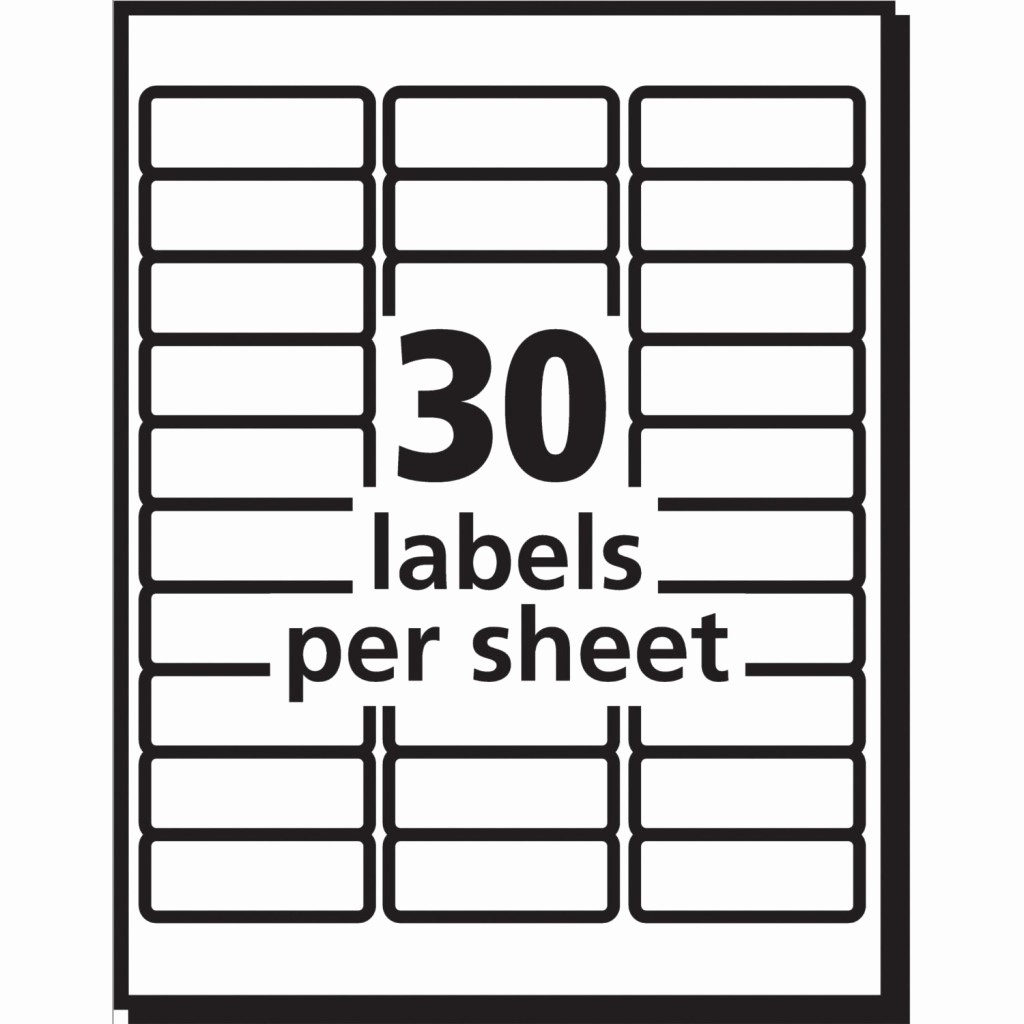 Avery 30 Up Labels Template New Review Of Avery Easy Peel Address Labels for Inkjet Printers