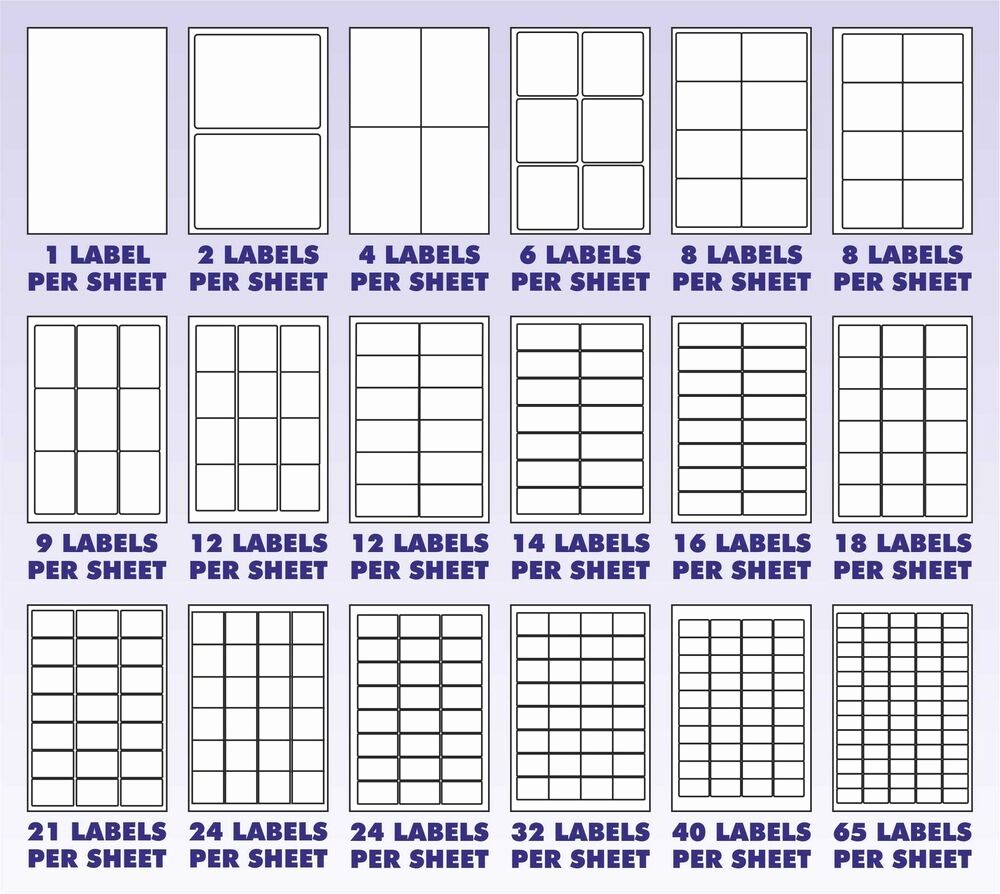 Avery 4 Labels Per Page Inspirational Address Labels White A4 Sheets Sticky Self Adhesive for