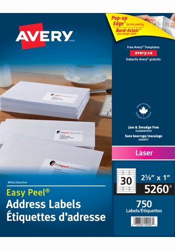 Avery 8160 Address Label Template Inspirational Avery 5260 Address Labels 1&quot; X 2 5 8&quot; Rectangle White