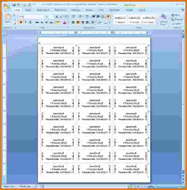 Avery 8167 Template Word 2007 New Fresh Avery Templates for Microsoft Word 2007