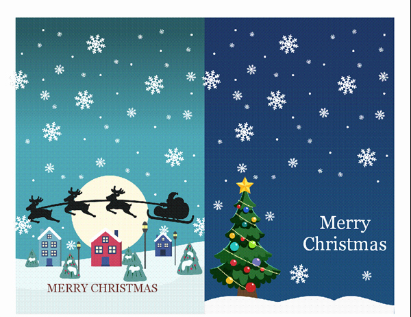 Avery 8315 Note Cards Template Fresh Christmas Notecards Christmas Spirit Design 2 Per Page
