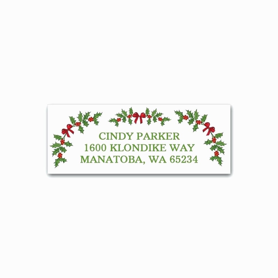 Avery Holiday Return Address Labels Awesome Labels for Christmas Cards Clipart Of Holiday Wreath