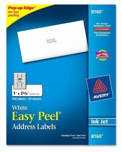 Avery Label 10 Per Page New Avery 8160 Labels