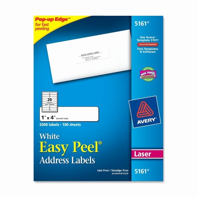 Avery Label 30 Per Sheet Awesome Avery Easy Peel Address Labels 30 Per Sheet White 1&quot; Width