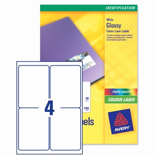 Avery Label 4 Per Page Best Of Avery L7769 40 Address Labels Colour 4 Per Sheet 139 X 99