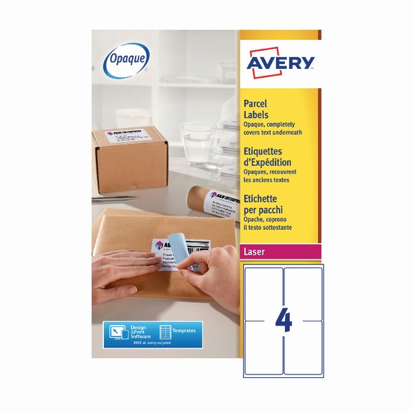 Avery Label 4 Per Page Elegant Avery L7169 100 Blockout Shipping Labels 4 Per Sheet
