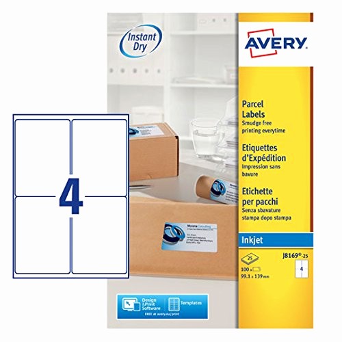 Avery Label 6 Per Page Fresh Avery L 20 Self Adhesive Address Mailing Labels 2