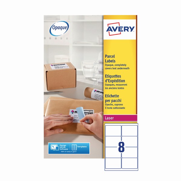 Avery Label 8 Per Page Elegant Avery Blockout Address Labels 99 1 X 67 7mm Pack Of 320