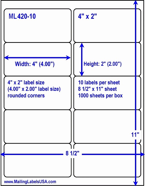 50 Avery Templates 8163 Microsoft Word