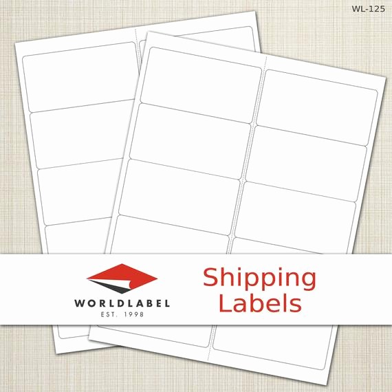 Avery Templates 8163 Microsoft Word New Items Similar to 4 X 2" White Matte Labels 100 Sheets
