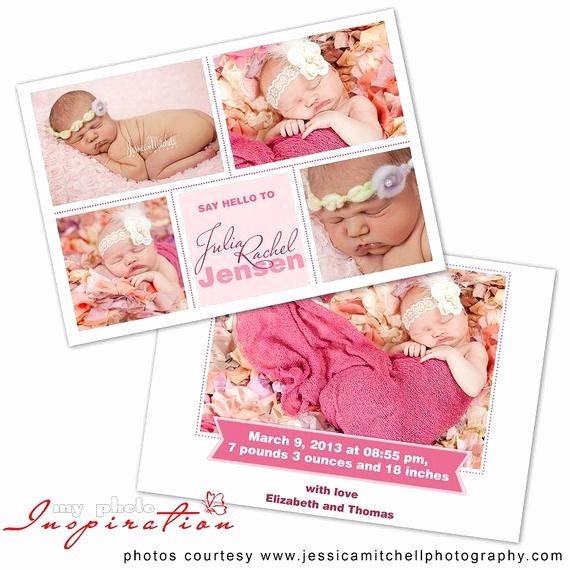 Baby Girl Birth Announcements Template Best Of Baby Birth Announcement Template Girl Birth by