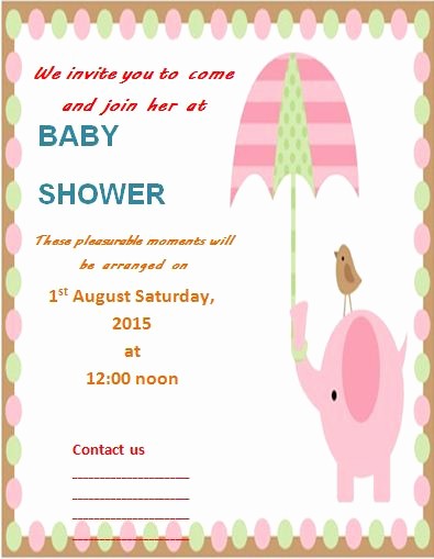 Baby Shower Flyer Template Word Unique Baby Shower Flyer Template Word Free Editable Ba Invi and