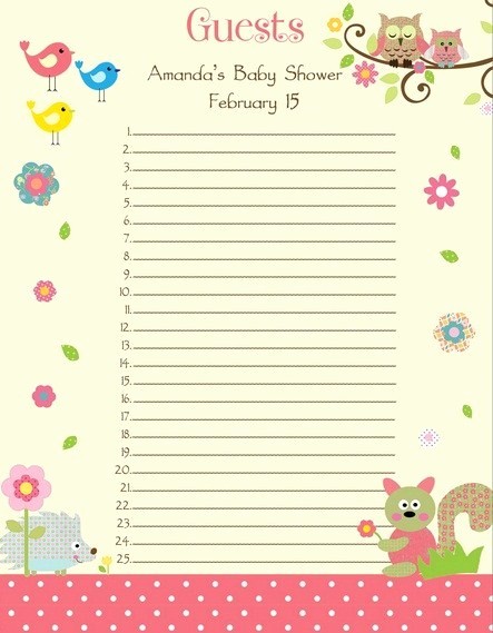 Baby Shower Invitation List Template Best Of Baby Shower Guest List who to Invite Cool Baby Shower Ideas
