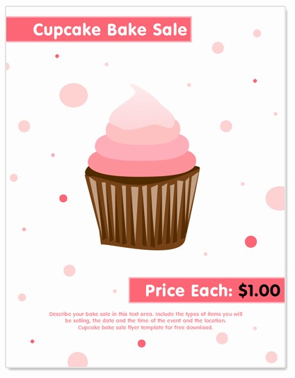 Bake Sale Flyer Template Free Inspirational Worddraw Free Business Flyer &amp; Newsletter Templates