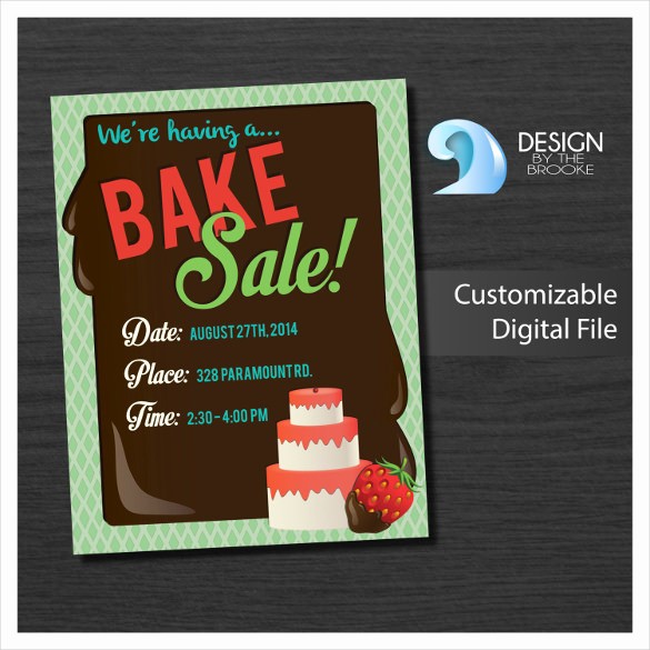 Bake Sale Flyer Template Microsoft Beautiful 34 Bake Sale Flyer Templates Free Psd Indesign Ai