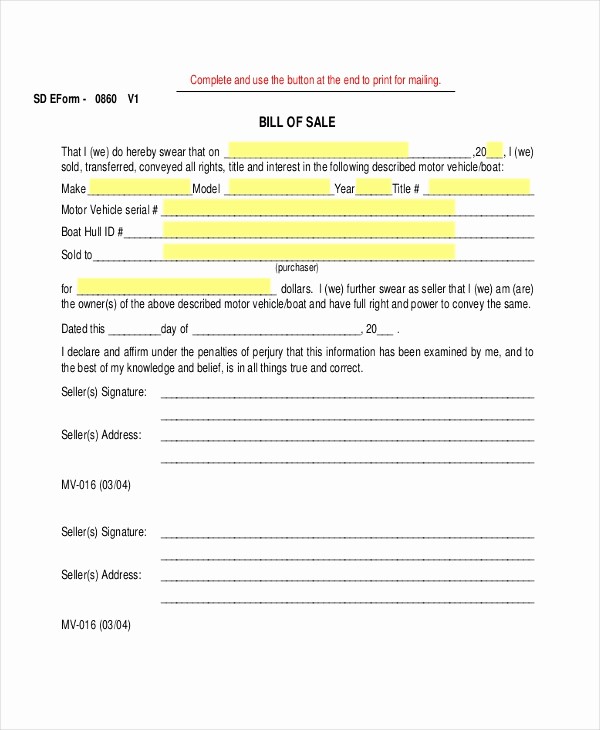 Basic Auto Bill Of Sale Beautiful Sample Car Bill Of Sale forms 9 Free Documents In Pdf