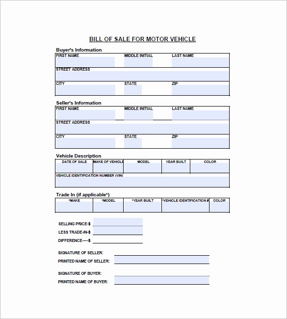 Basic Bill Of Sale Template Best Of Simple Auto Bill Of Sale Template 425×259 Vehicle