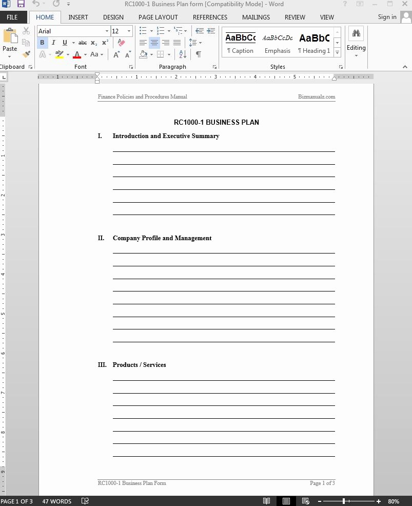 Basic Business Plan Template Free Best Of Business Plan Template