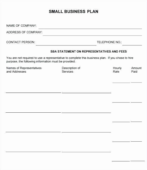 Basic Business Plan Template Free New Free Basic Business Plan Template Simple Small Business
