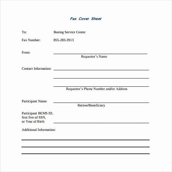 Basic Cover Sheet for Fax Elegant 14 Sample Basic Fax Cover Sheets
