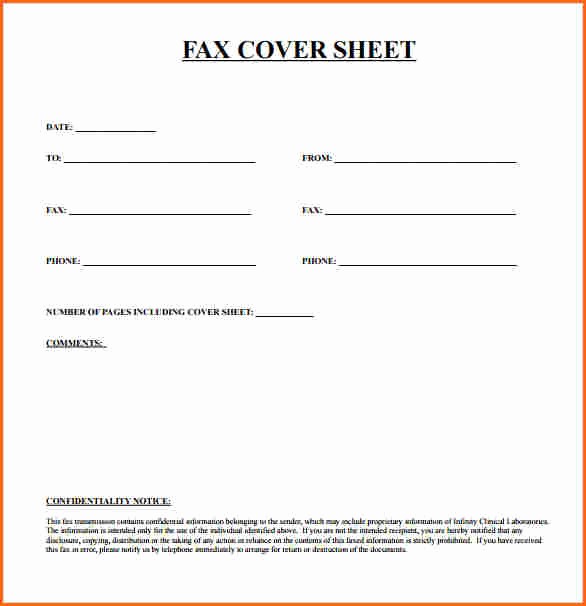 Basic Cover Sheet for Fax Inspirational 10 Fax Cover Sheet Template Bud Template Letter