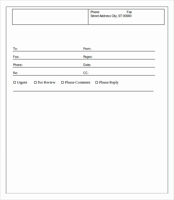 Basic Cover Sheet for Fax Luxury 9 Printable Fax Cover Sheets Free Word Pdf Documents