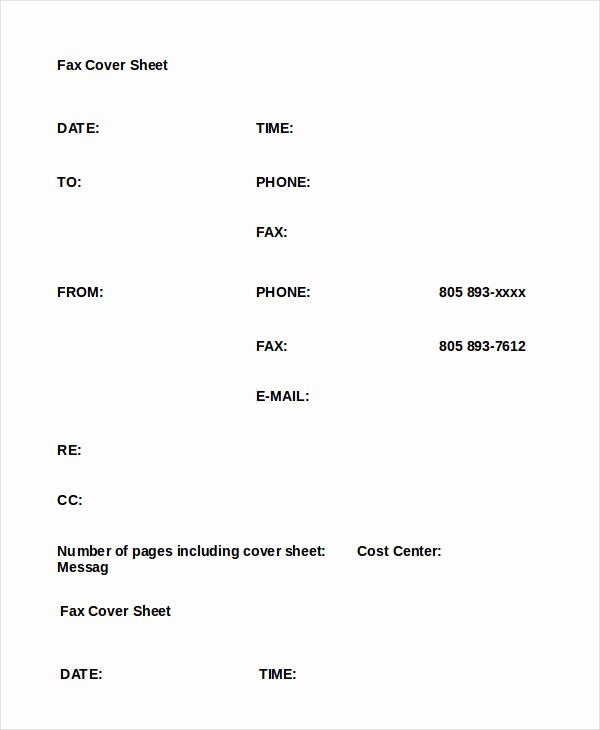 Basic Fax Cover Sheet Template Beautiful Word Fax Template 12 Free Word Documents Download