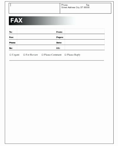 Basic Fax Cover Sheet Template Unique Fax Cover Sheet Template Printable Blank Page Pdf – Grnwav