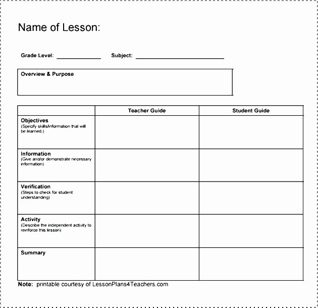 Basic Lesson Plan Template Word Fresh Basic Lesson Plan Template Preschool Weekly Word Snapshot