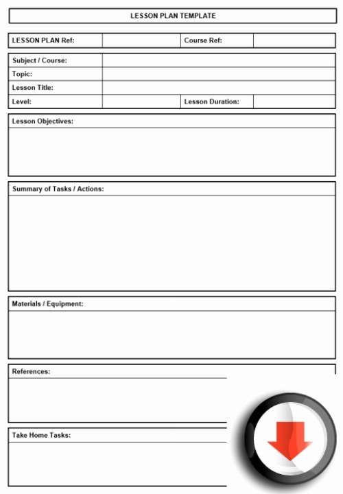 Basic Lesson Plan Template Word Luxury Free Printable Lesson Plan Template