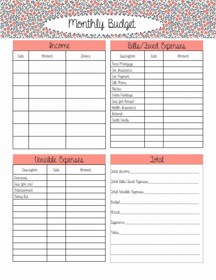 Best Budget Excel Template 2016 Lovely Free Monthly Bud Worksheet Excel Samplebusinessresume
