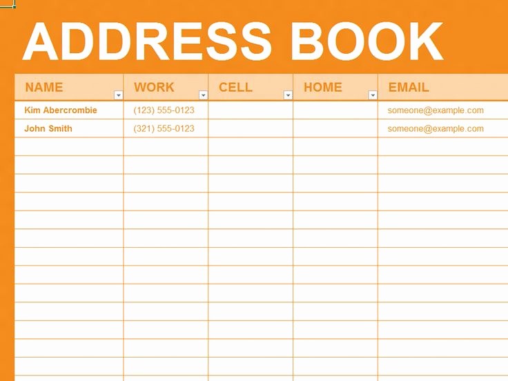 Best Free Online Address Book Fresh 17 Best Images About Diy Microsoft Excel On Pinterest