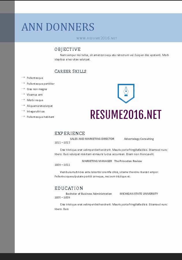 Best Free Resume Templates 2016 Unique Word Resume Templates 2016
