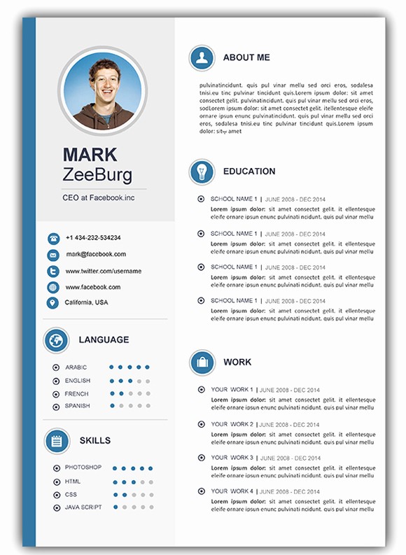 Best Free Resume Templates Word Awesome Fresh Download Cv Template Word